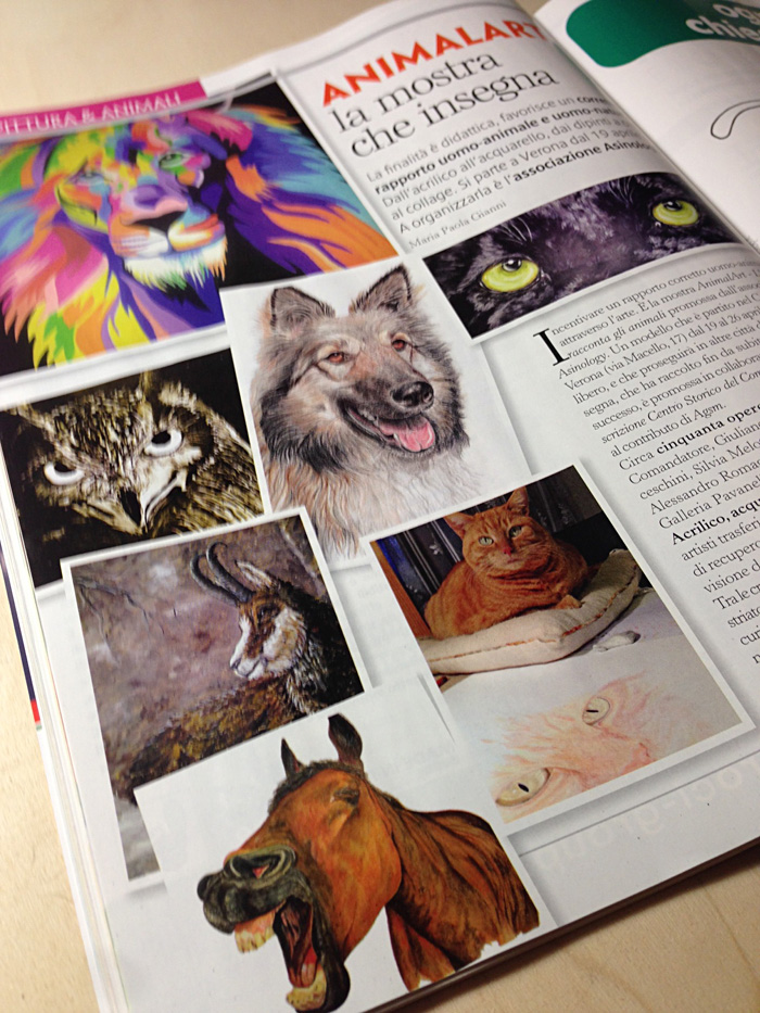 AnimalArt sulla rivista Quattro Zampe di maggio AnimalArt sulla rivista Quattro Zampe di maggio